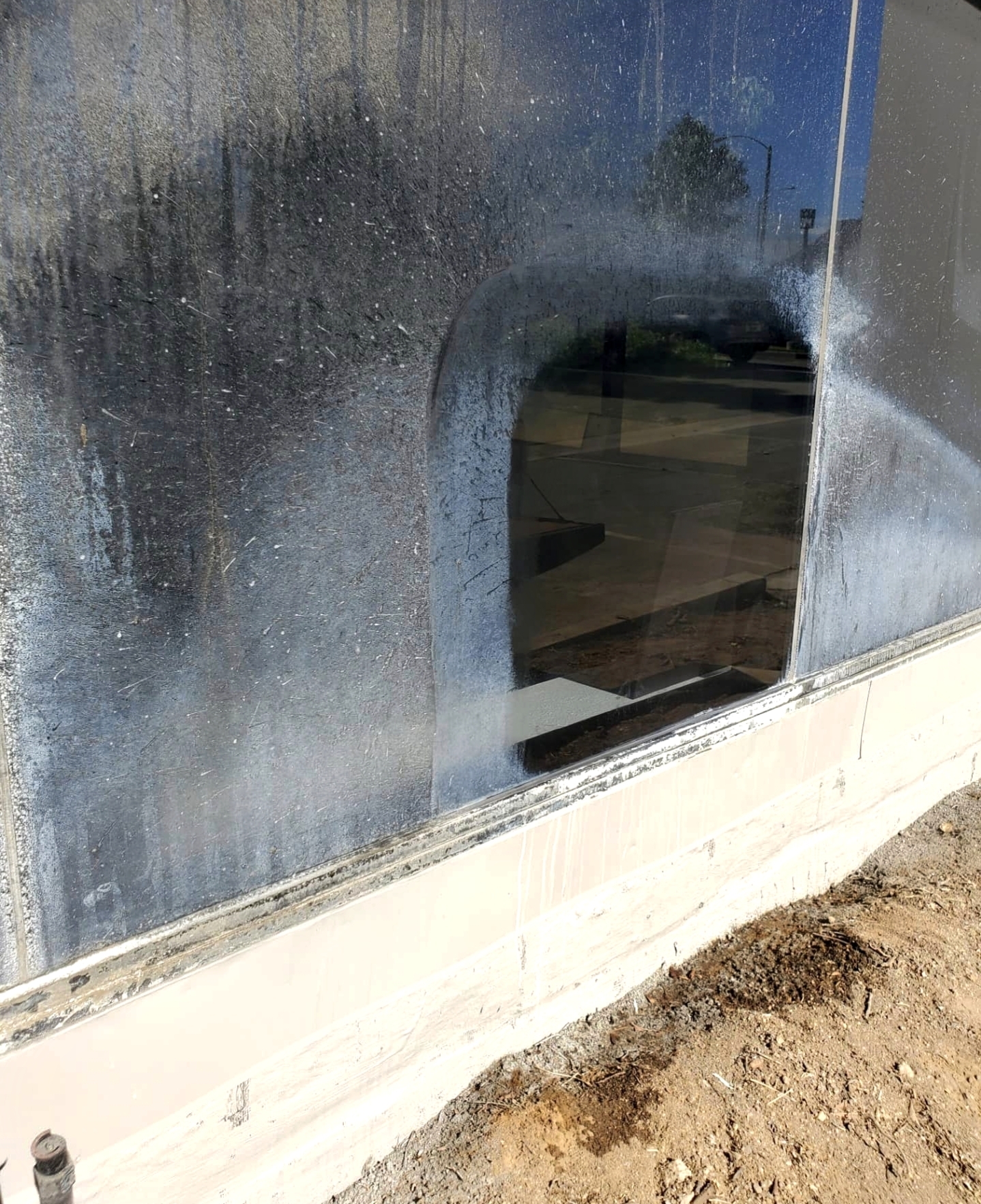 removing hard water from a building in riverside, ca.